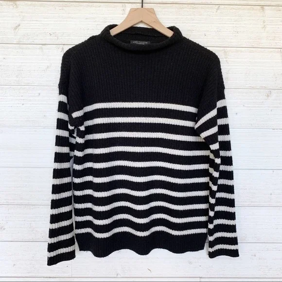 Ann Taylor Sweaters Ann Taylor Cashmere Wool Blend Striped